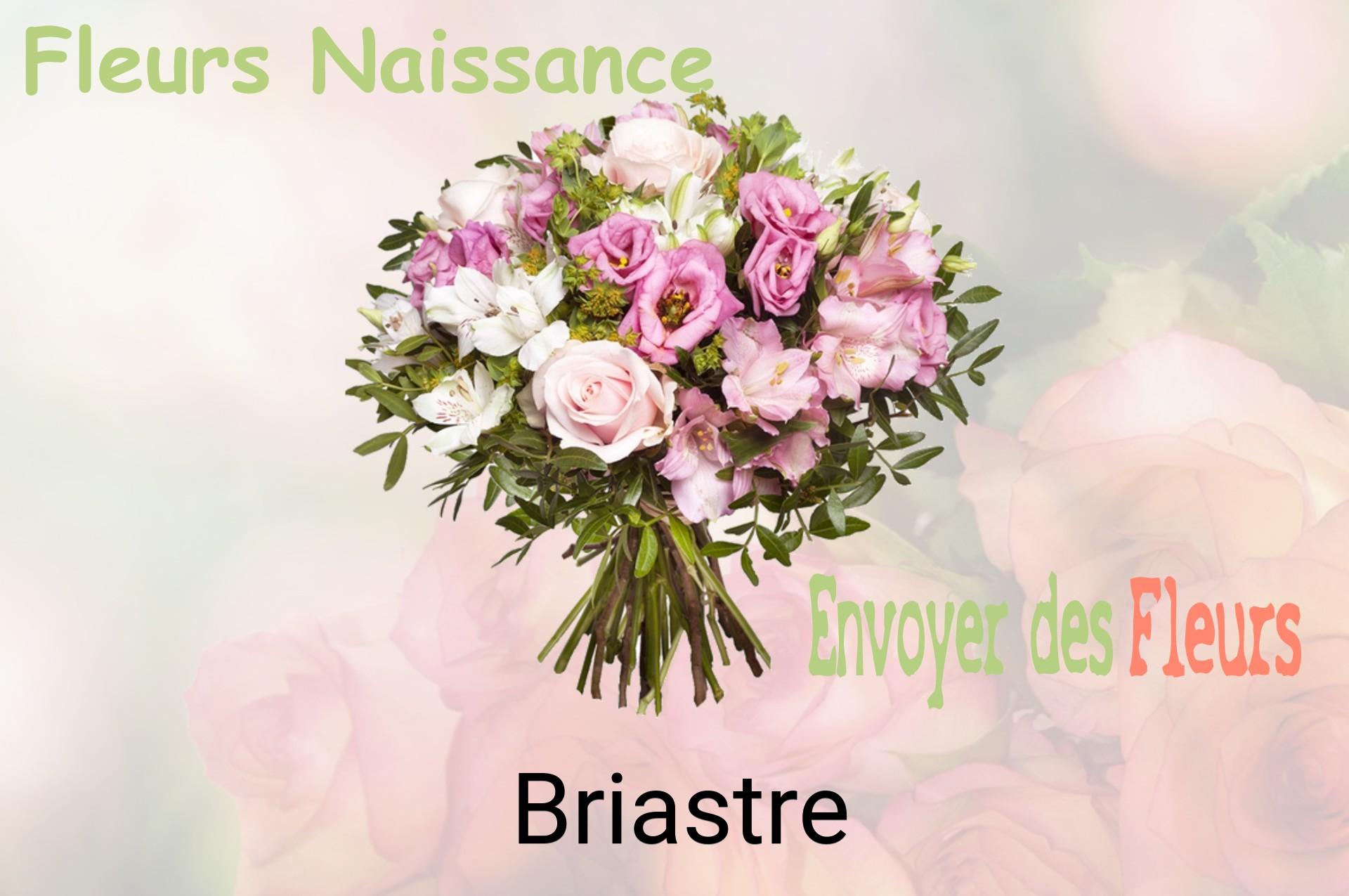 Bouquet de fleurs de naissance livré à Briastre